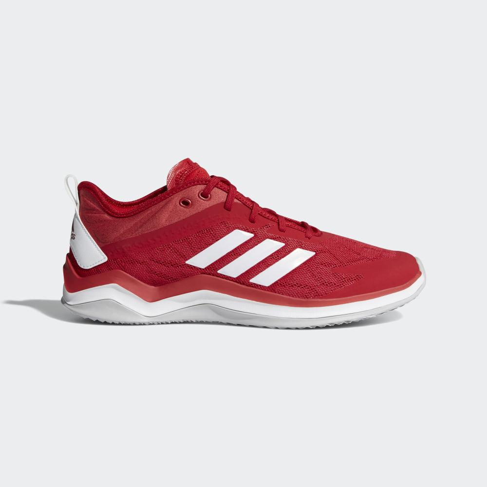 Adidas Men's Speed Trainer 4 Baseball Shoes Red/White/Deep Red Ireland CG5136